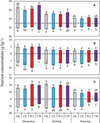 Changes in plant nutrient status following combined elevated [CO2] and canopy warming in winter wheat